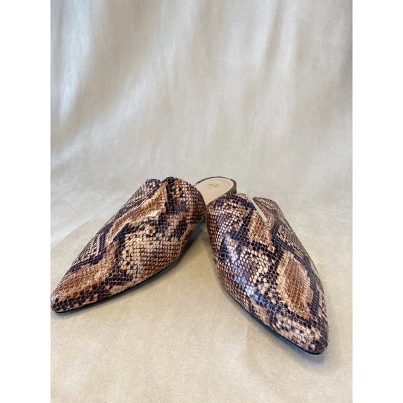 H&M Snakeskin Pointed Slides - Picture 2 of 8